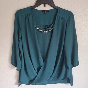 Notations Women's Teal Blouse